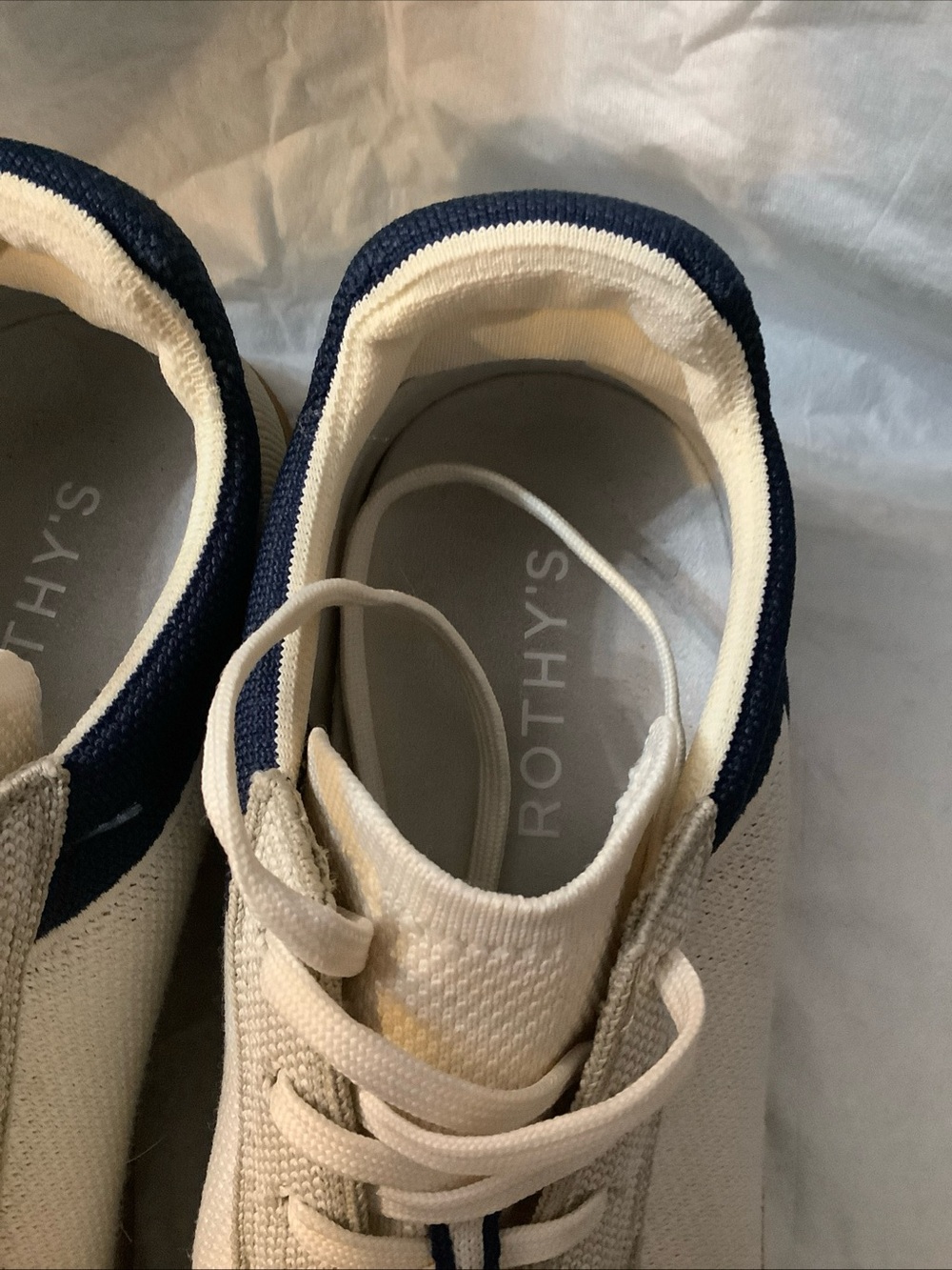 Rothy's The RS01 Sneakers In The Hudson Colorway Blue Knit Washable Men's 11 - Picture 11 of 12